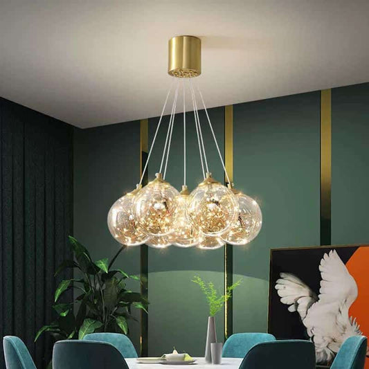 Lustra Suspendata Elowen, Aurie 48W, D400