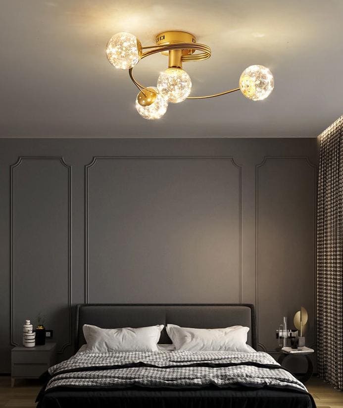 Lustra Aurie Ulinna 4 Globuri, 27W, 3000k