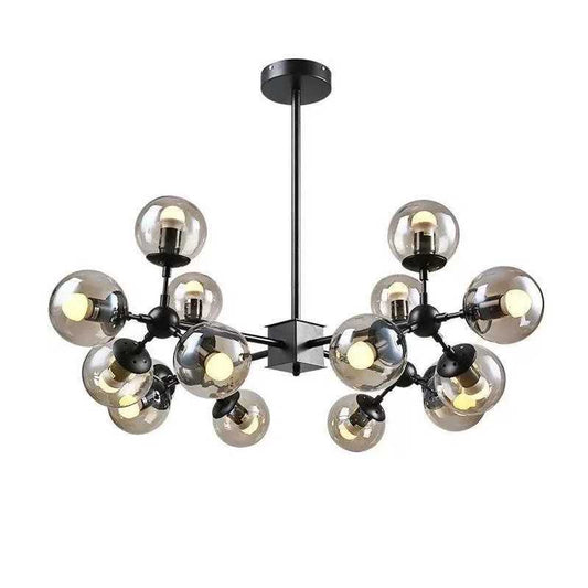 Lustra 12 Globuri Trasparente Jacea E27