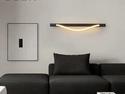 Aplica Led de Perete Euly, 18W, Neagra