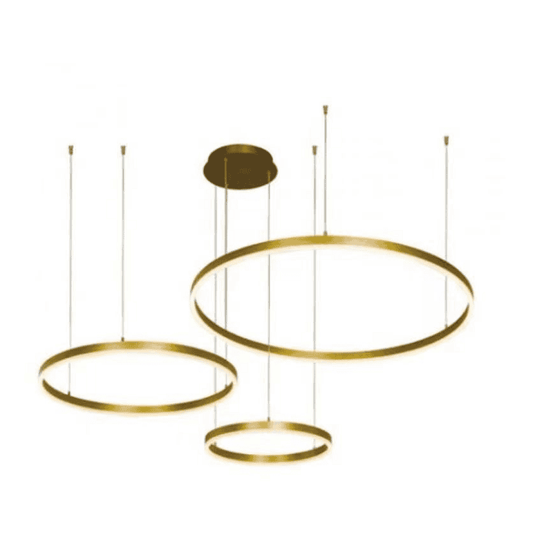Lustra LED Aurie 3cecuri 80cm+60cm+40cm cu Telecomanda Wifi 2.4G