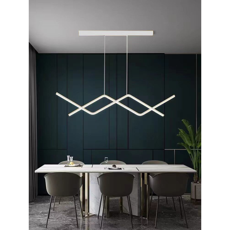 Lustra LED Alba Feryal 56W D600x1000mm Telecomanda