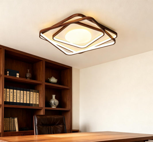 Lustra Patrat Ophira D500 93×2W Telecomanda