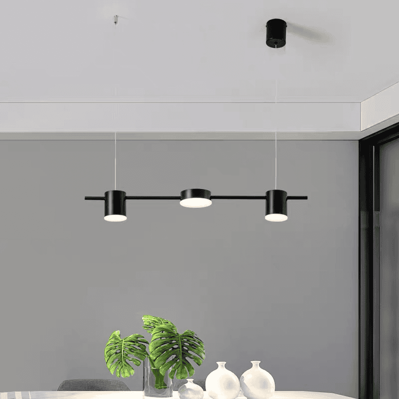 Lustra LED Neagra 30W, Telecomanda Wifi 2.4G