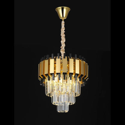 Candelabru Cristal Auriu Brisa 4xE14 D300mm