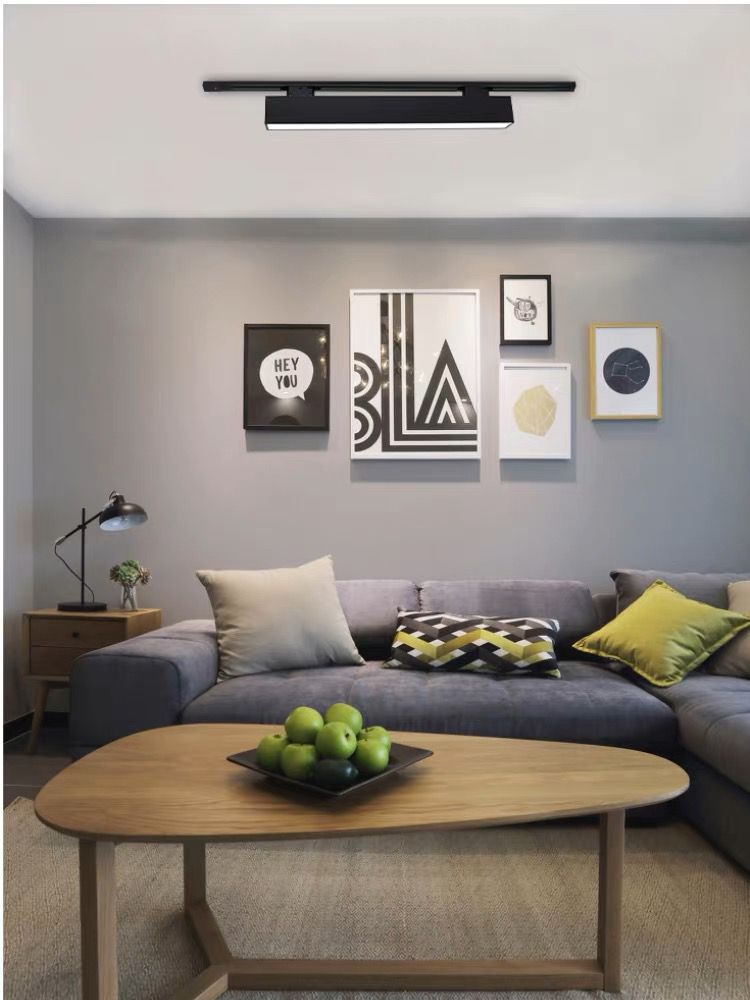 Lustra Neagra Aplicata Lunara L600 25w