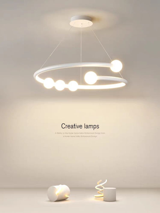 Lustra LED Alba Candelis Cerc D600 130W 5 Globuri