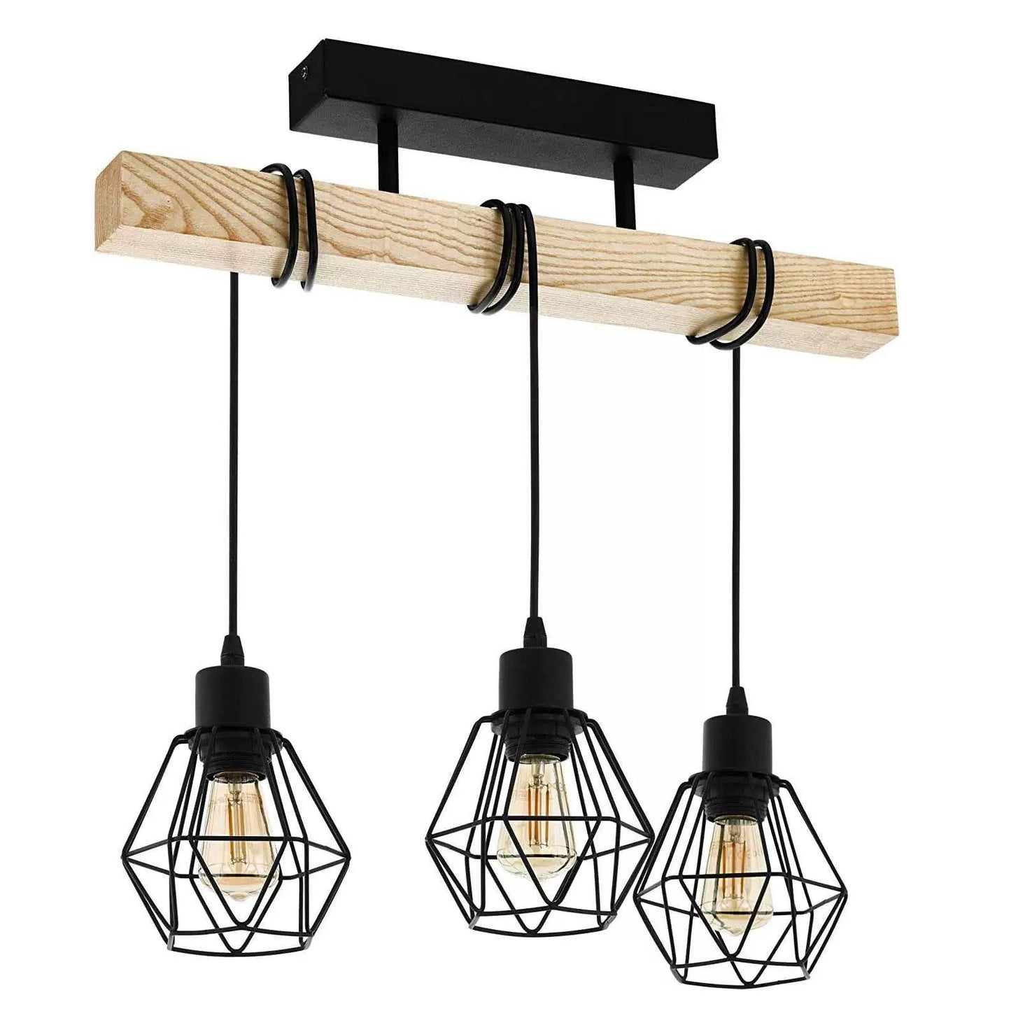 Lustra Neagra Marybell 3 Corpuri E27