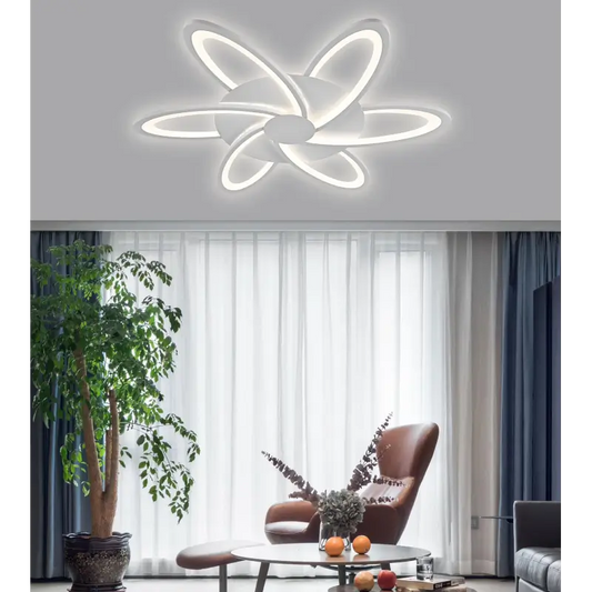 Lustra LED Acacia Alba cu Telecomanda WiFi 2.4G