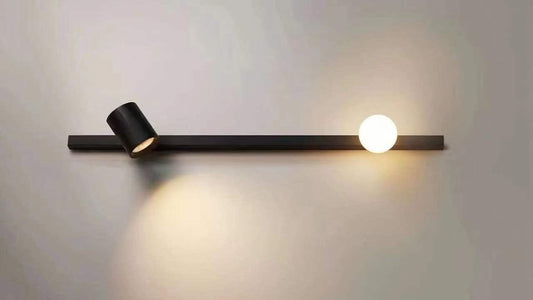 Aplica LED Neagra Althaea Perete Tip Bara 8W 600MM