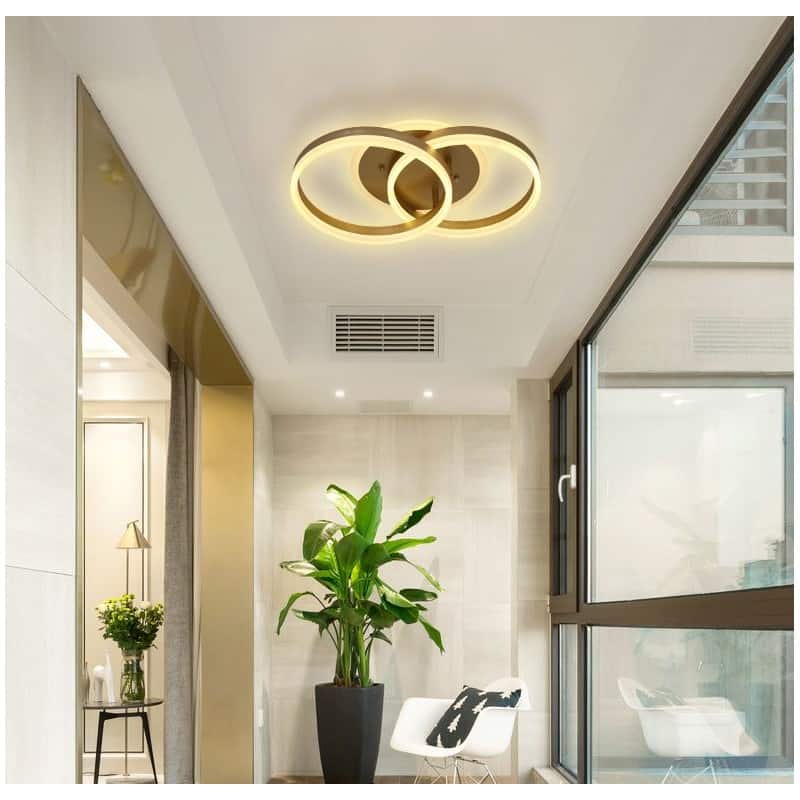 Lustra LED Margot Golden Circle 120W Telecomanda