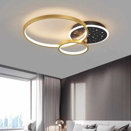 Lustra LED Sophie Gold 108W Telecomanda