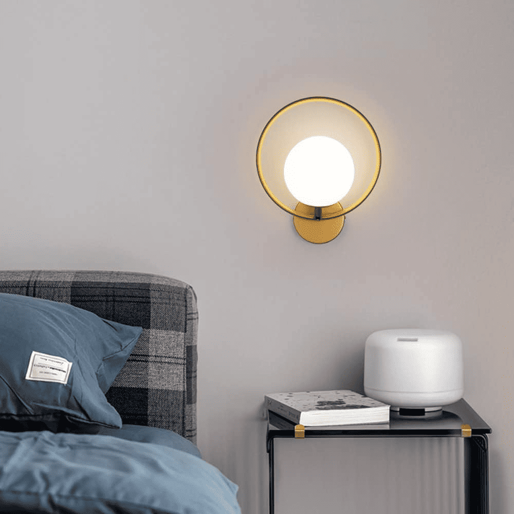 Aplica Linnea Gold E27 Max 60W Glob Mat Alb