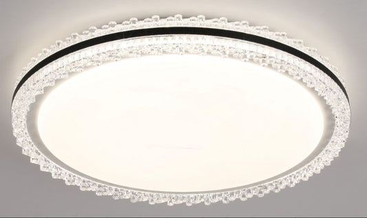 Lustra Led Neagra Veyra Rotunda D400 108W
