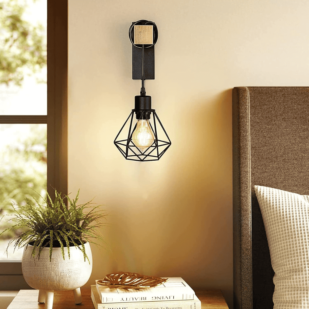 Aplica Eulalie Black Lemn E27*1 Maxim 60w/BEC