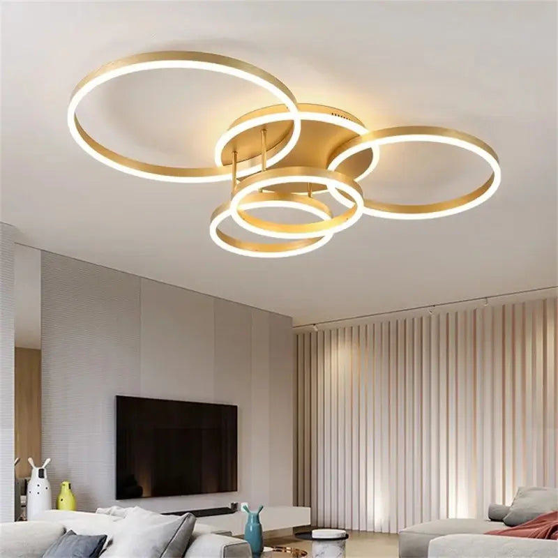 Lustra LED Aurie Gemma, 4 Cercuri 60cm+50cm+40cm+30cm, 360W