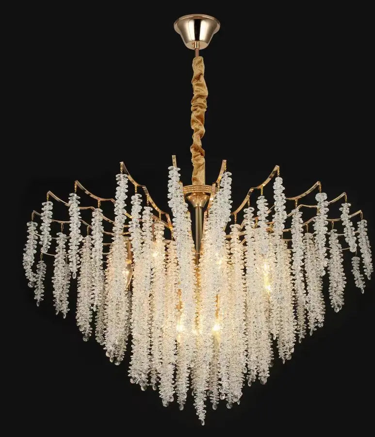 Lustra Cristal Elegant cu Design Unic, 80cm