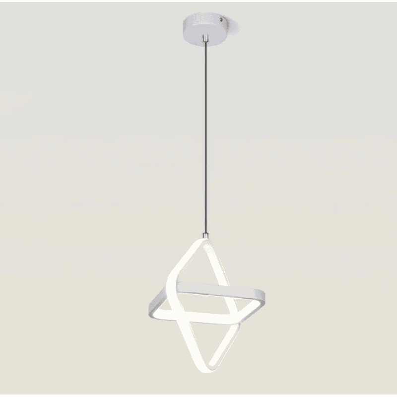 Pendul Led Anya 2 Patrate Negru 26W