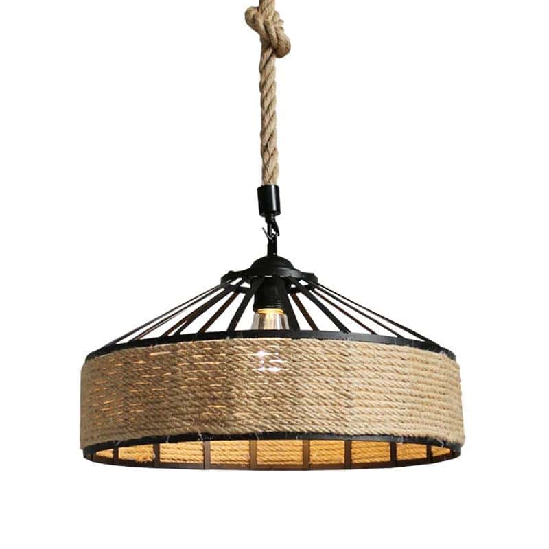 Lustra Rustica Neagra Cybele D300MM, 1XE27