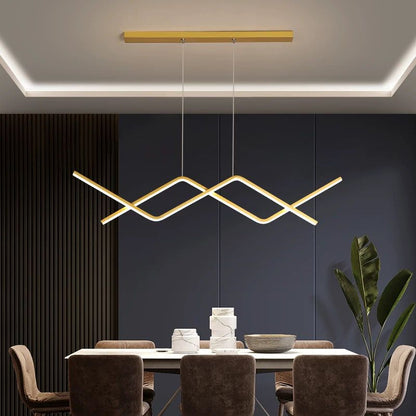 Lustra LED Aurie Henna 92W D600x1000mm Telecomanda