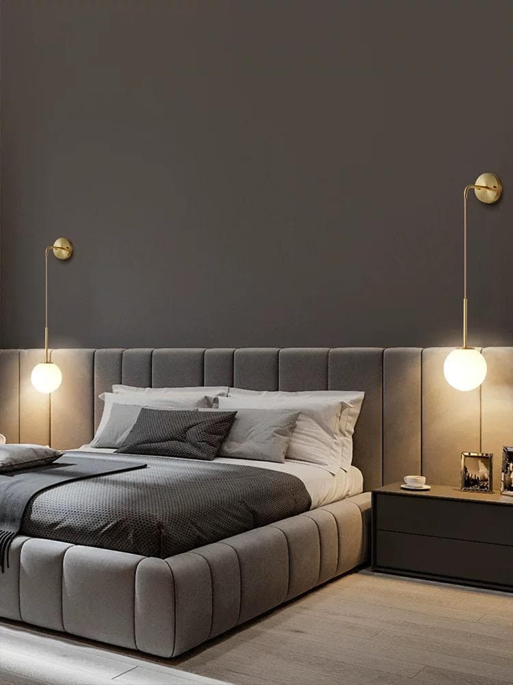 Aplica Perete tip Glob Alb, Eleganta, Aurie