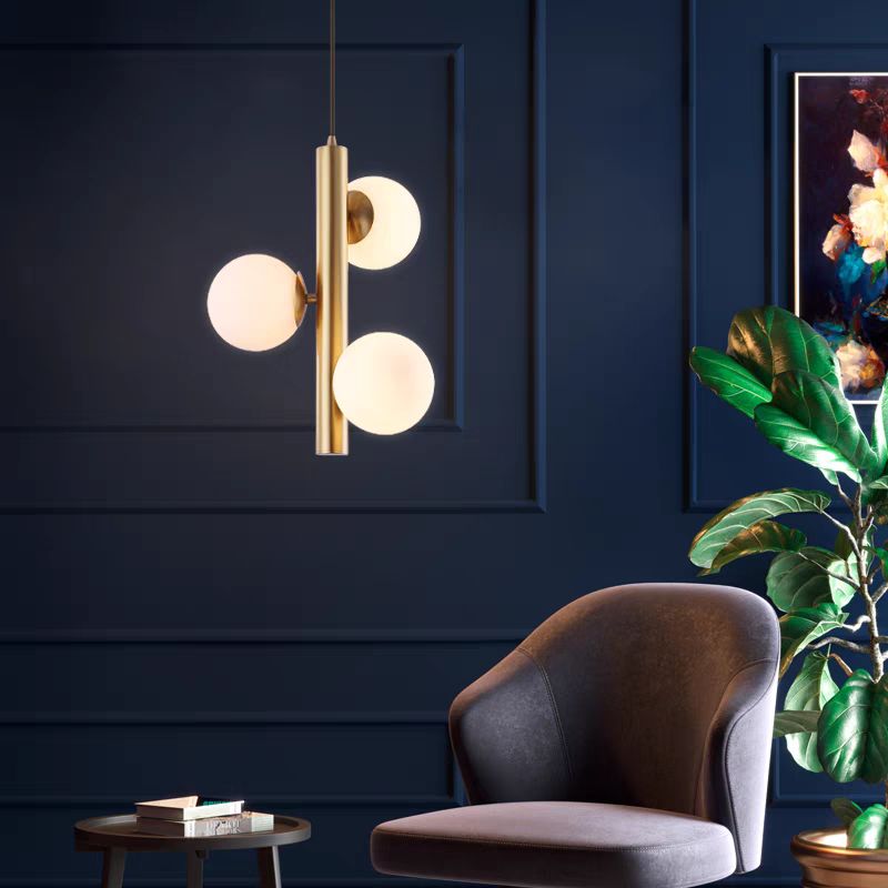 Lustra Aurie Winona 3 Globuri Albe