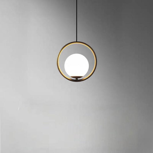 Lustra tip Pendul Glob Alb Erynia 1xE27