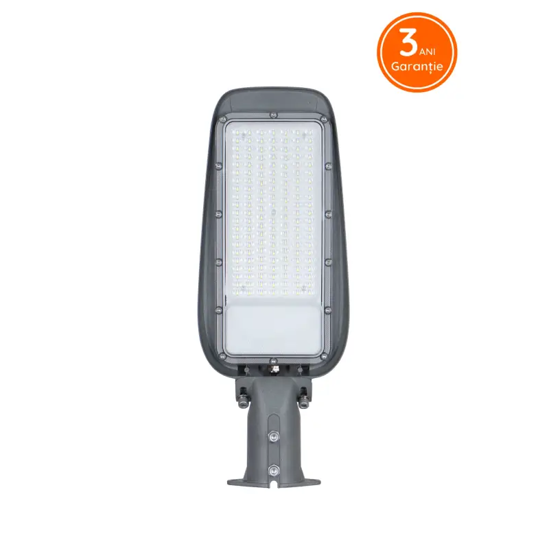 Lampa Stradala Gri Cu Led IP65100W 12000lm 6500K Brate Reglabile