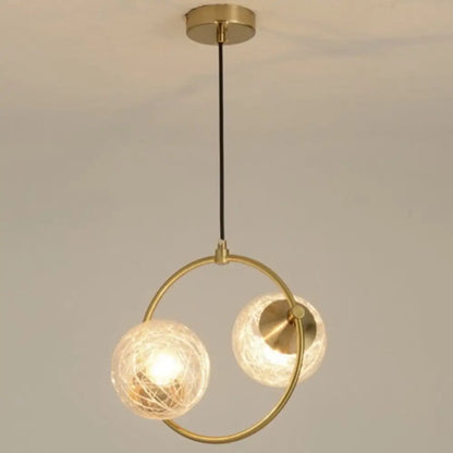 Lustra Suspendată Letice, Tip Glob, Aurie, Eleganta, 60W