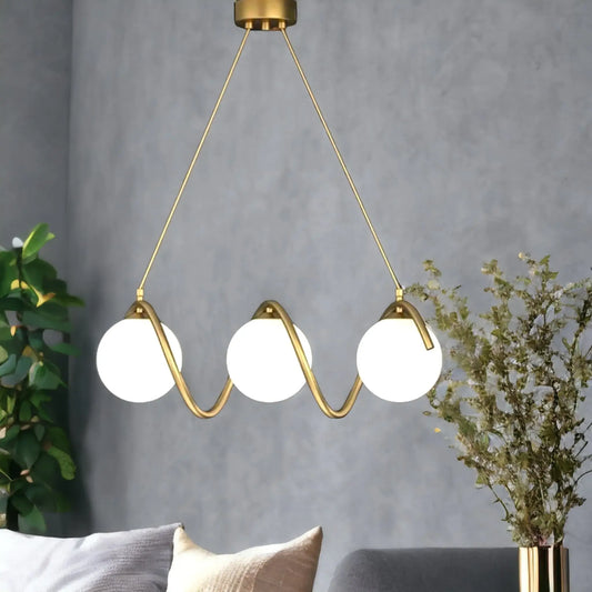 Lustra LED Maia, 3 Globuri Alb Mat, Dulie G9, 25W