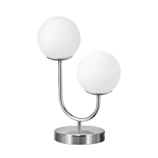 Veioza Argintie Corisande Glob Alb G9X2