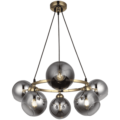 Lustra Aurie, Stil Titan E27 x 6, Eleganta