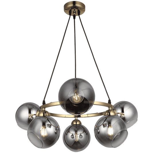 Lustra Aurie, Stil Titan E27 x 6, Eleganta