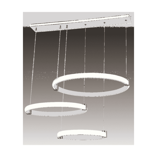 Lustra LED Alba Maelis 3 Cercuri 100W 30cm+40cm+50cm