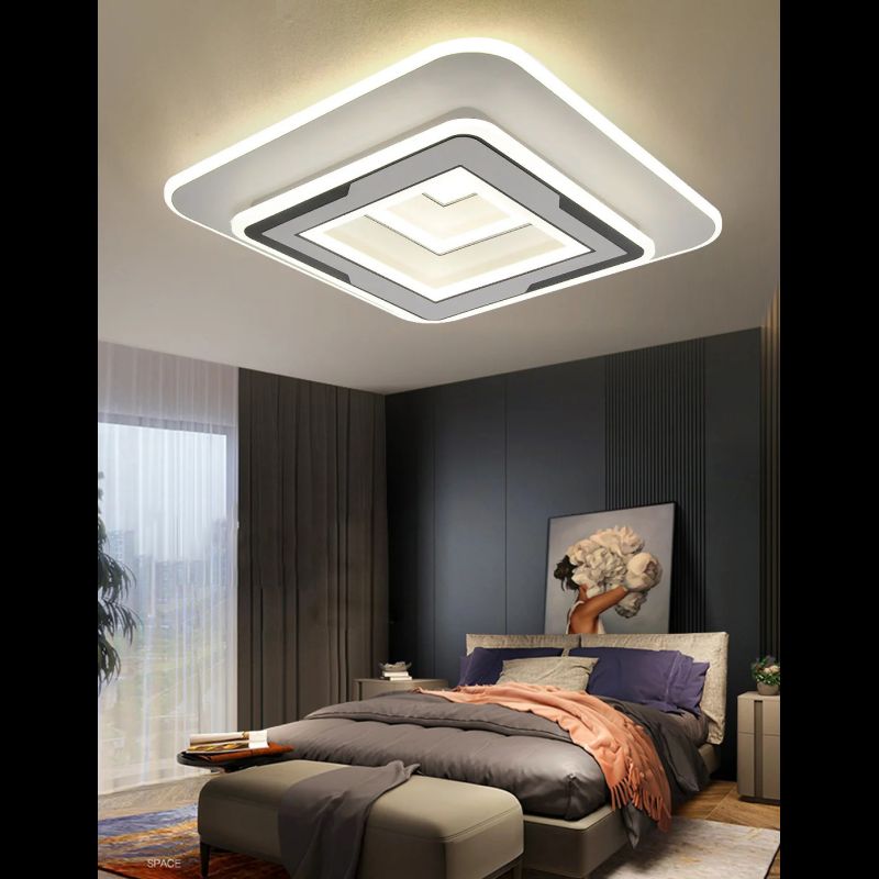 Lustra Patrat Led Vives D500 60×2w Telecomanda