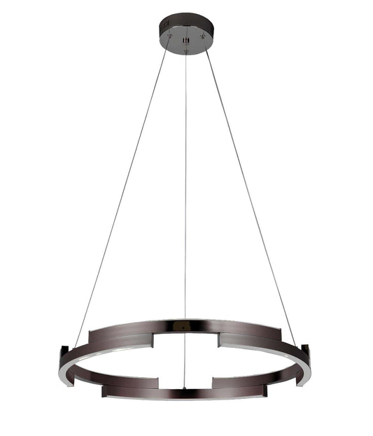 Lustra LED Neagra Elara tip Cerc 120W, 600MM