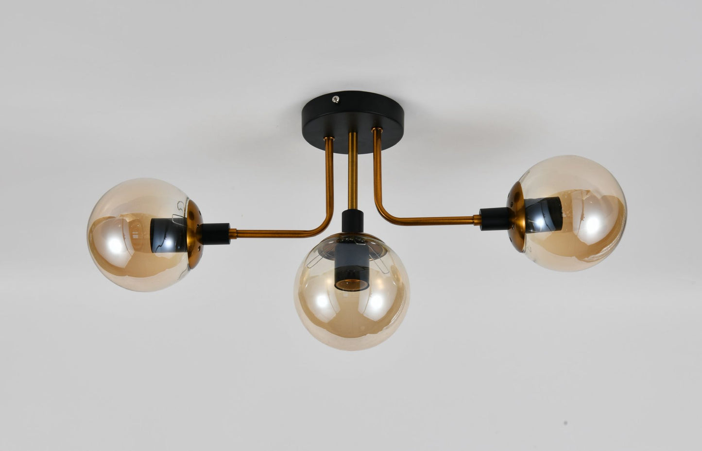 Lustra Neagra Corinne 3 Globuri D540 E27×3