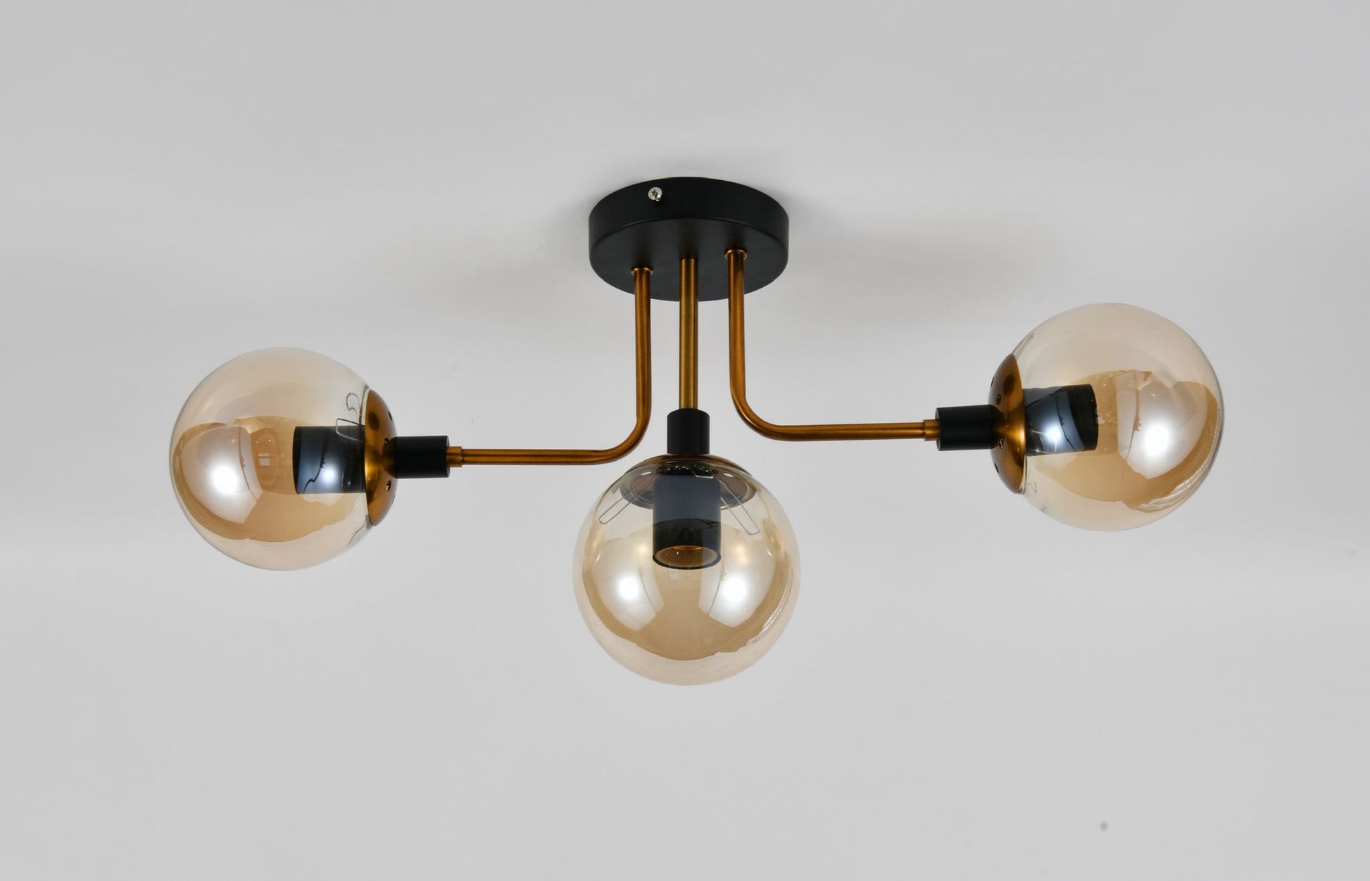 Lustra Neagra Corinne 3 Globuri D540 E27×3