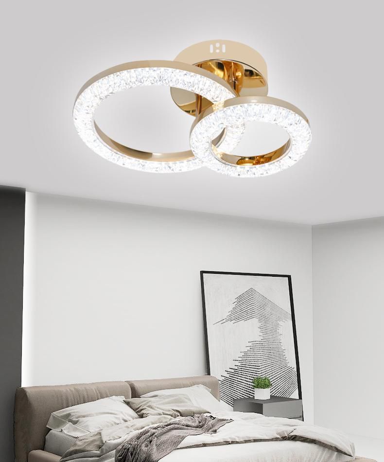 Lustra Led Aurie Azyria 2 Cercuri 42W D260