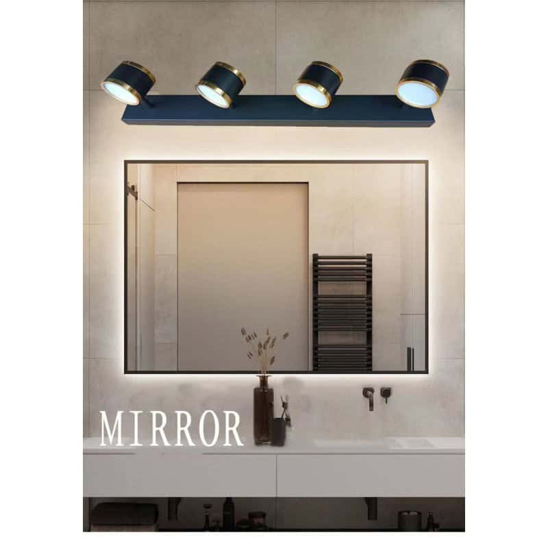 Spot Negru Demi Oglinzi LED 56CM 48W