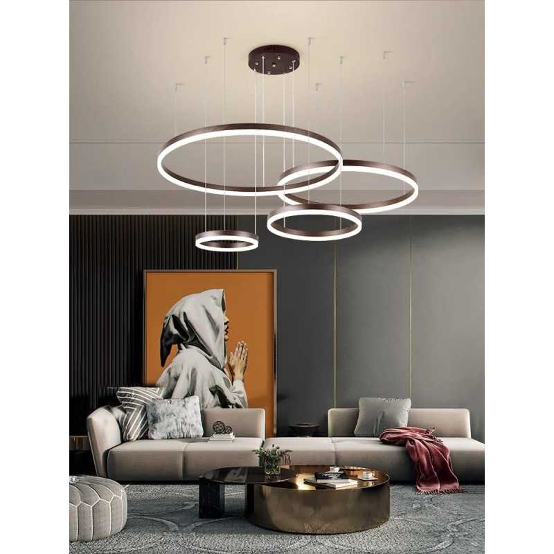Lustra Led Maro Renattes 4 Cercuri 60cm+50cm+40cm+30cm D1300 204W