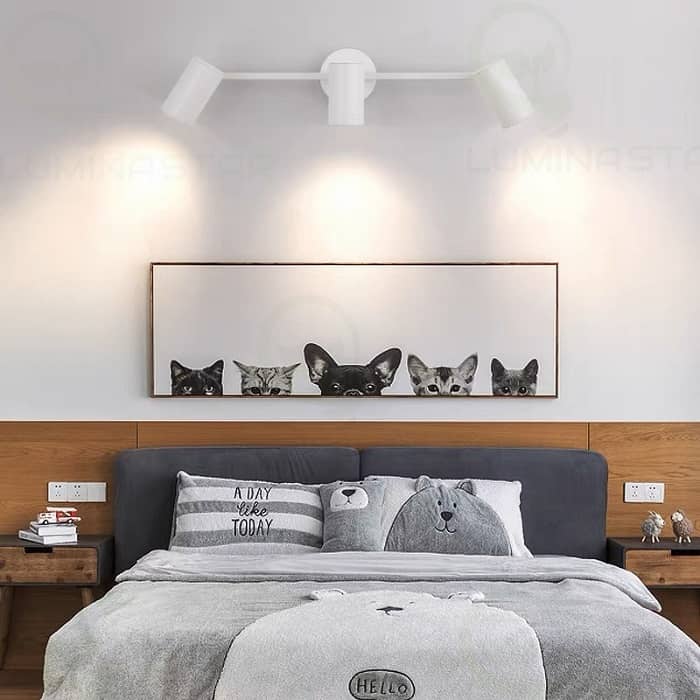 Lustra Isabella WHITE Spot LED 45cm 3x10w