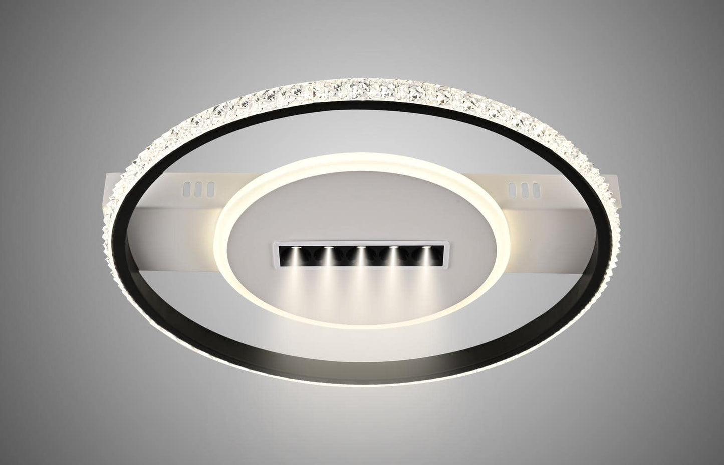 Lustra LED Diantha tip Plafoniera 51W + 5W, D410×H60mm