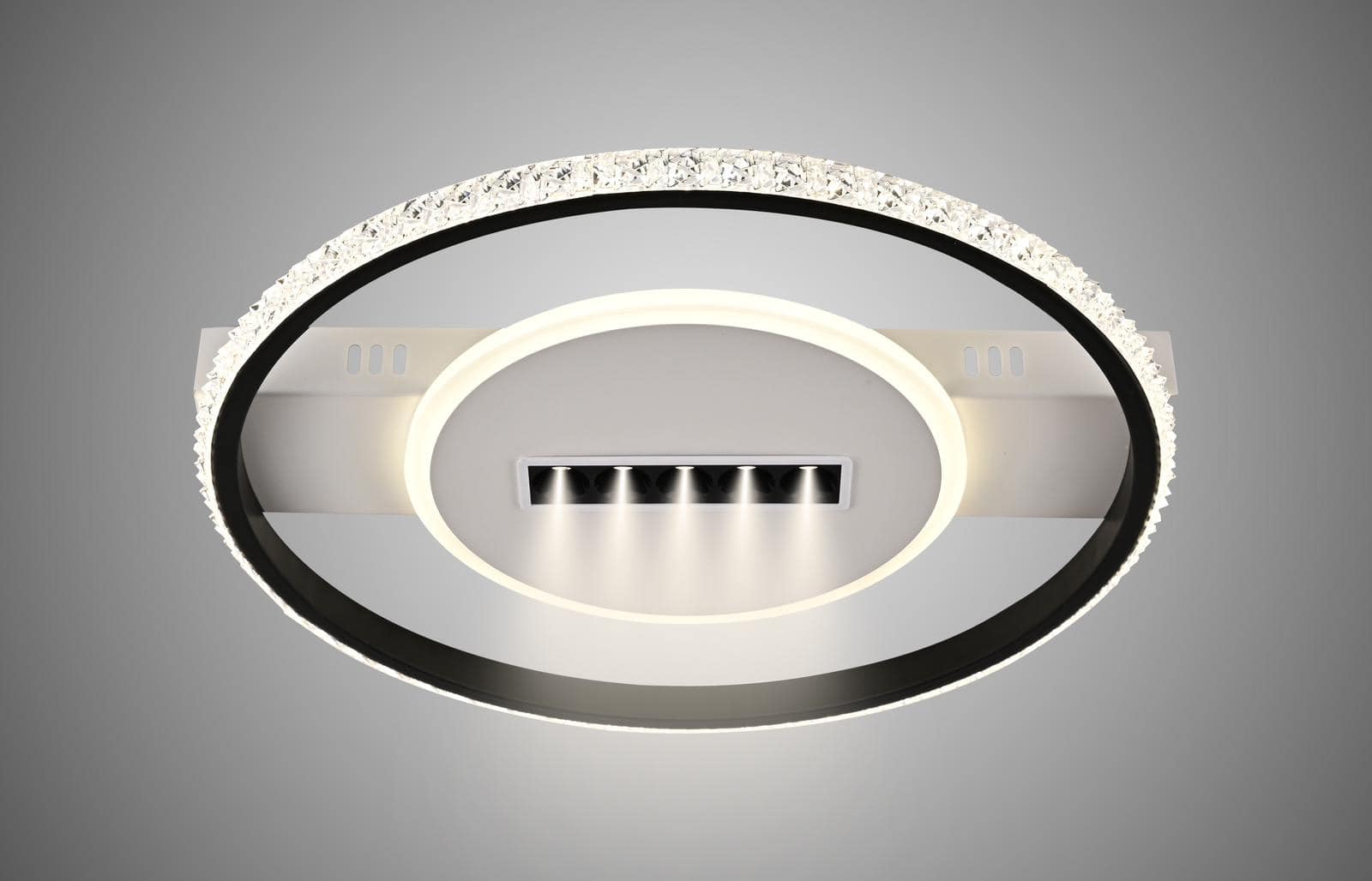 Lustra LED Diantha tip Plafoniera 51W + 5W, D410×H60mm