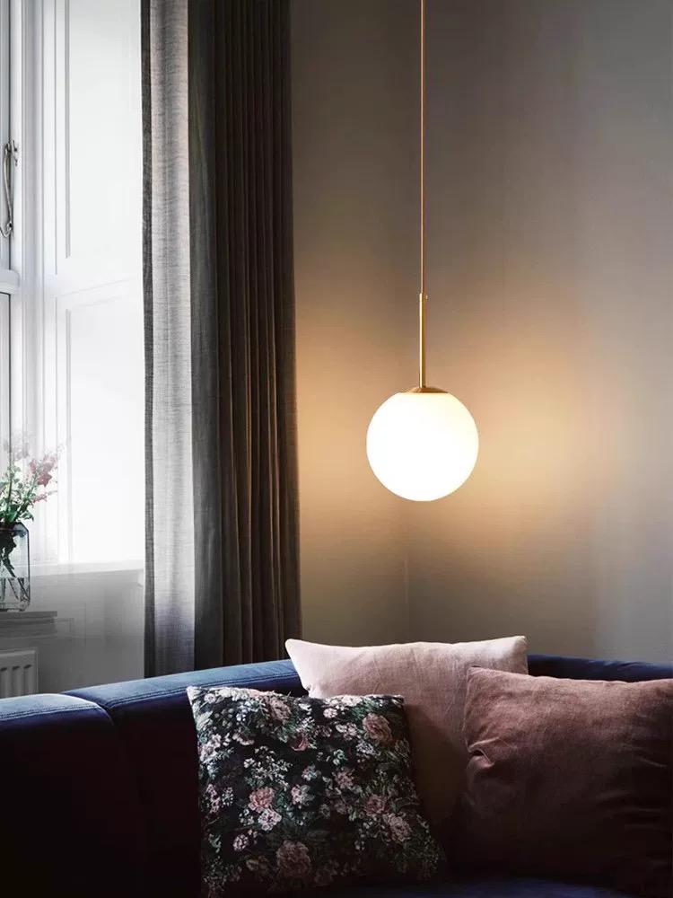 Lustra tip Pendul Auriu Quinnea Glob E27