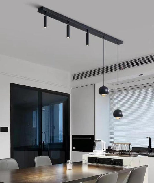 Lustra Led Neagra Yvettes D1200 19W