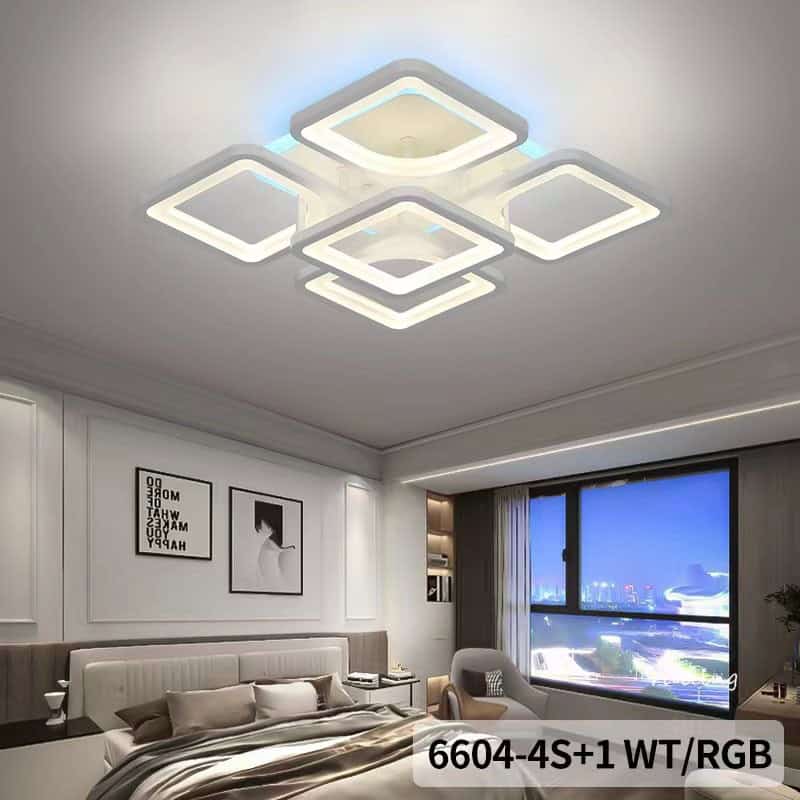Lustra LED RGB cu Telecomanda Wifi 2.4G 118W
