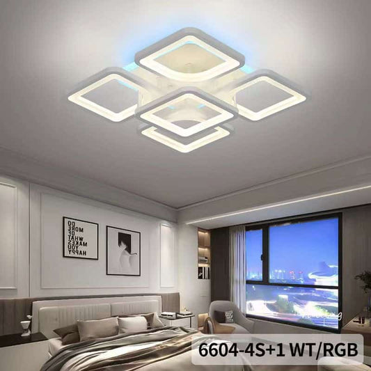 Lustra LED RGB cu Telecomanda Wifi 2.4G 118W