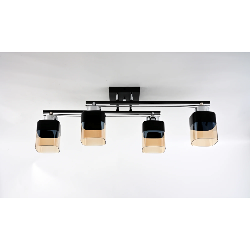 Lustra Neagra Astralis 4 Surse Iluminat E27X60