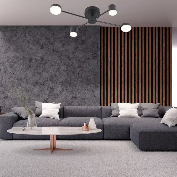 Lustra Led Neagra Katye D880 36W